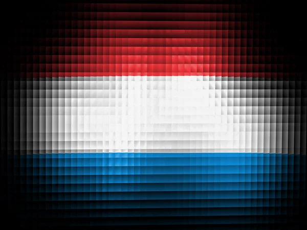 Die luxemburgische Flagge — Stockfoto