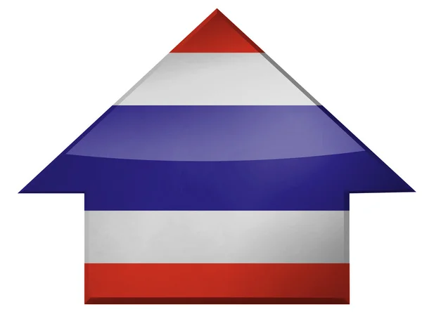 Die thailändische Flagge — Stockfoto