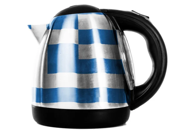 Греческий флаг Стоковое Фото