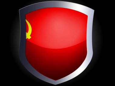 Sovyetler Birliği bayrağı boyalı