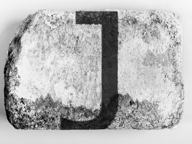 tuğla boyalı j harfi