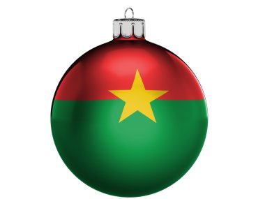 Burkina faso bayrak bir Noel x-mas oyuncak