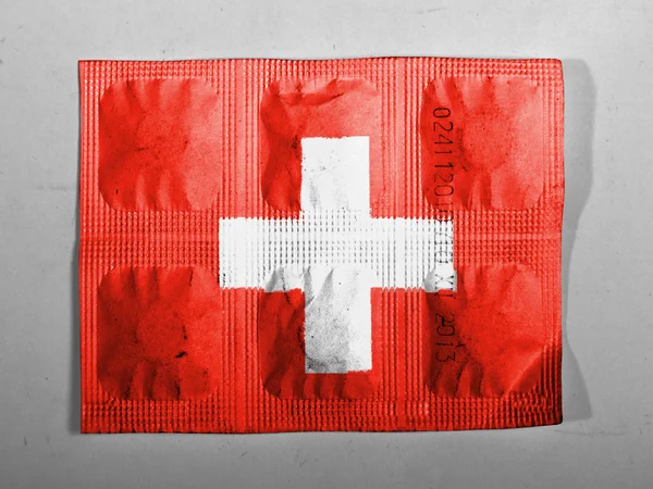 La bandera suiza —  Fotos de Stock