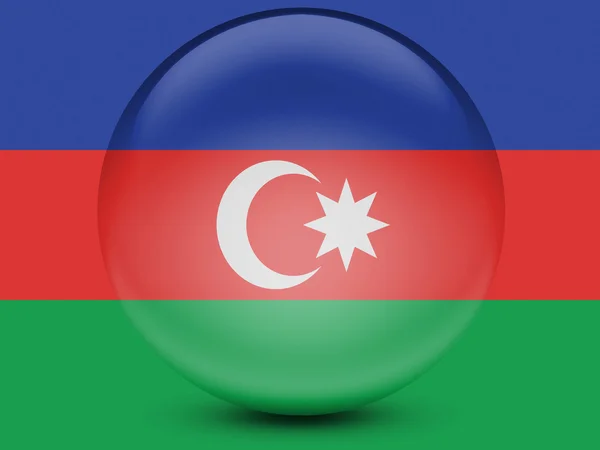 The Azerbaijani flag — Stock Photo, Image