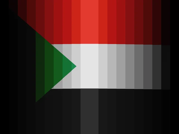 苏丹国旗 — 图库照片