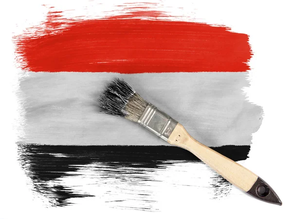 Yemen bayrağı — Stok fotoğraf