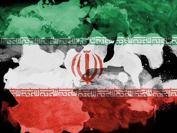 A bandeira iraniana — Fotografia de Stock