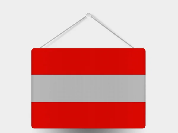 The Austrian flag — Stock Photo, Image