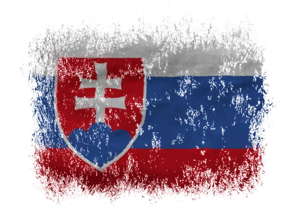 Flaggan Slovakien — Stockfoto