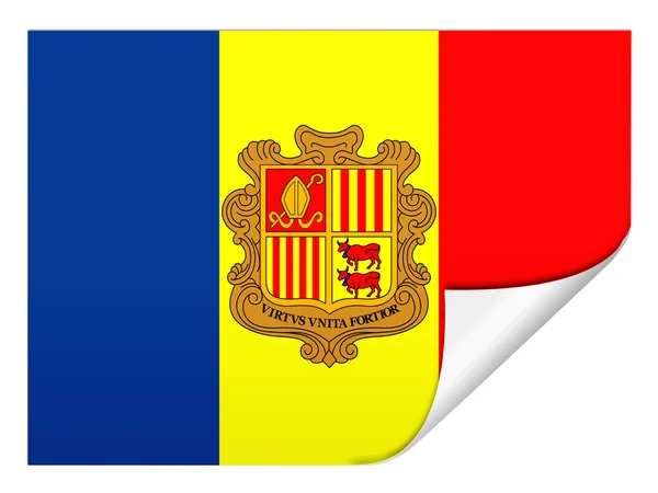 Andorra flag — Stock Photo, Image