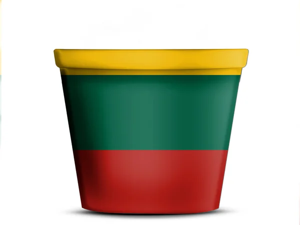 De Litouwse vlag — Stockfoto