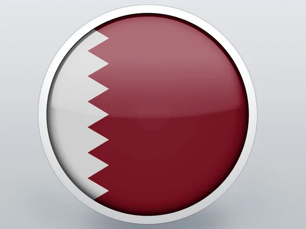 De vlag van Qatar — Stockfoto