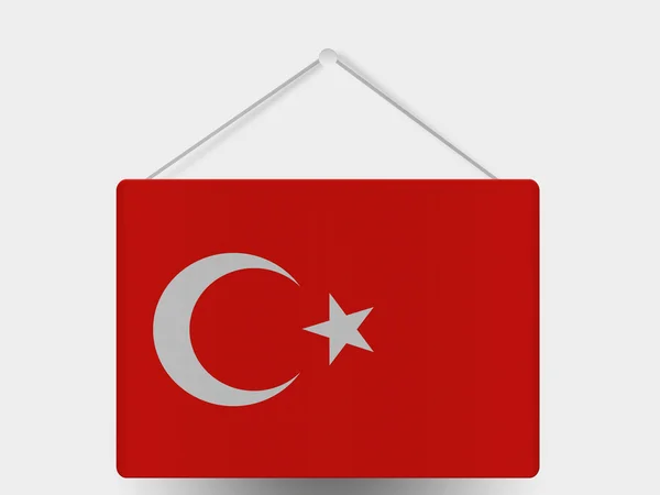 De Turkse vlag — Stockfoto