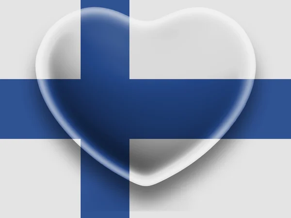 The Finnish flag — Stock Photo, Image