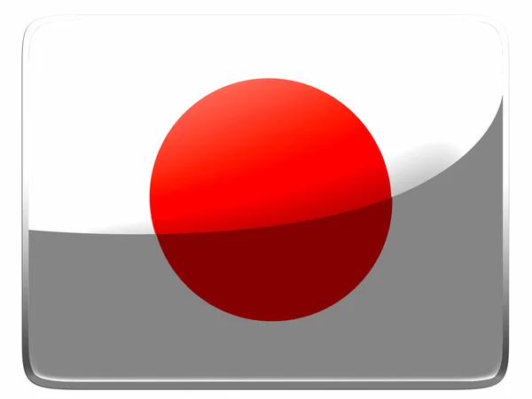 Die japanische Flagge — Stockfoto