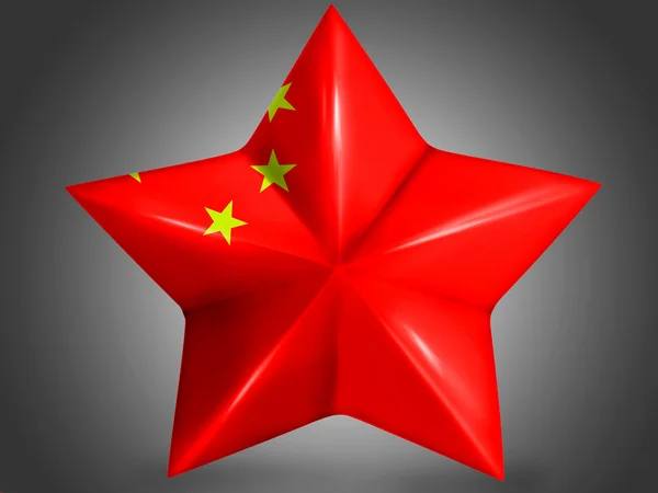 The Chinese flag — Stock Photo, Image