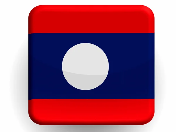 Bandeira do Laos — Fotografia de Stock