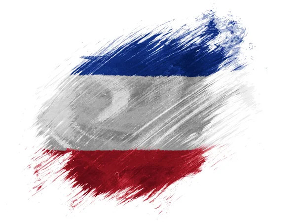 塞尔维亚和黑山旗 — 图库照片