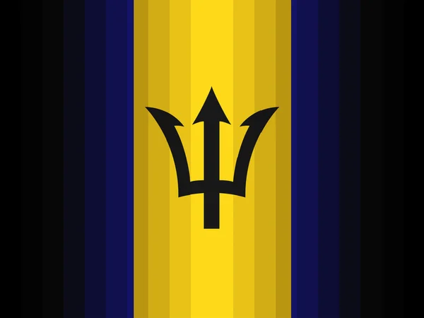 Barbados. Barbadische Flagge — Stockfoto