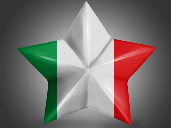 The Italian flag — Stock Photo, Image