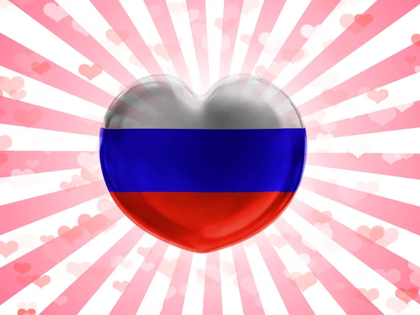 Rus bayrağı — Stok fotoğraf