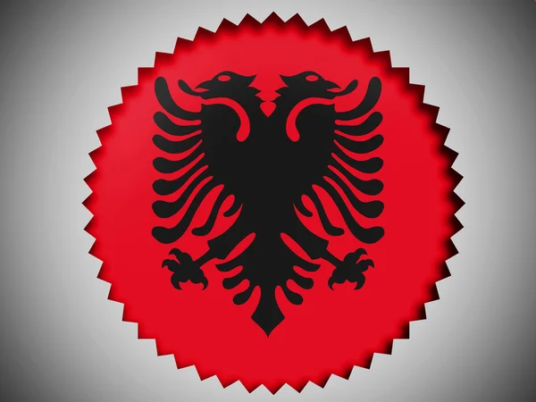 Albania. Albanian flag — Stock Photo, Image