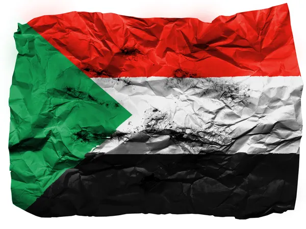 Die sudanesische Flagge — Stockfoto