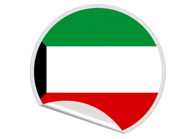 La bandera de Kuwait —  Fotos de Stock