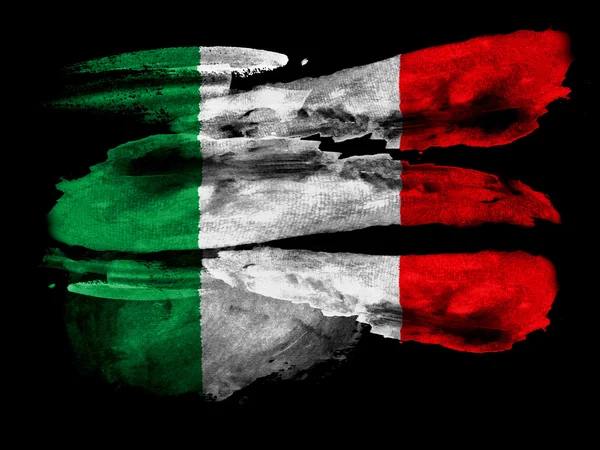 Die italienische Flagge — Stockfoto