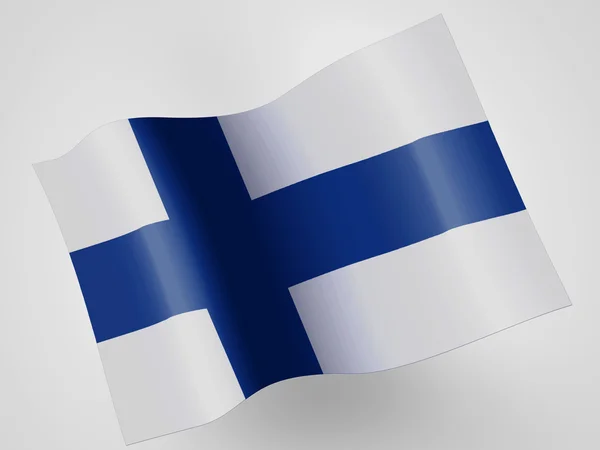 The Finnish flag — Stock Photo, Image