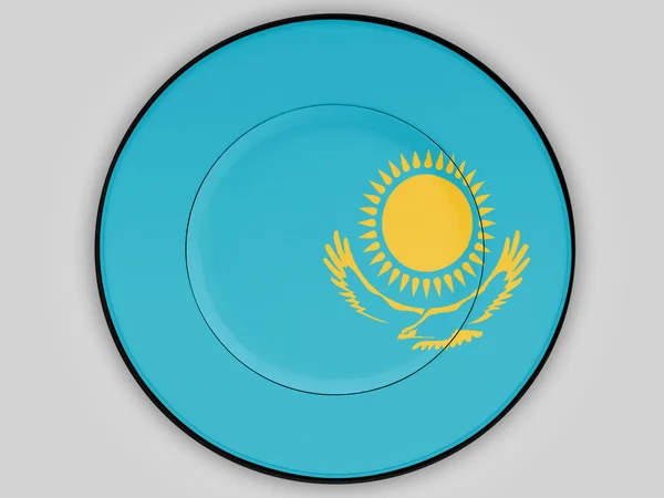 The Kazakh flag — Stock Photo, Image