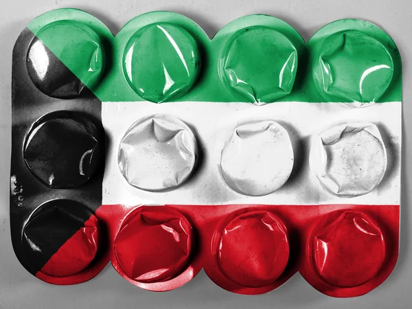 कुवैती ध्वज — स्टॉक फ़ोटो, इमेज