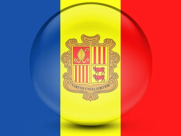 Andorra flagga — Stockfoto