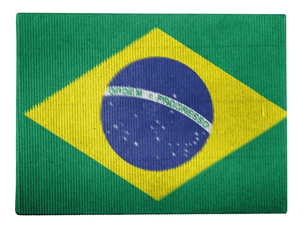 Det brasilianske flag - Stock-foto