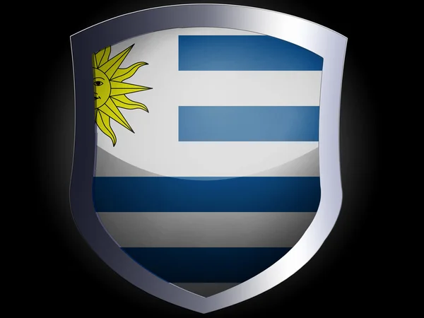 Bandeira do Uruguai — Fotografia de Stock