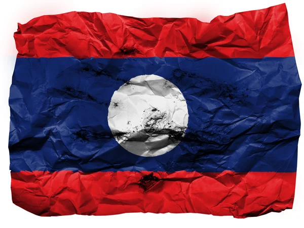 Laos flagga — Stockfoto