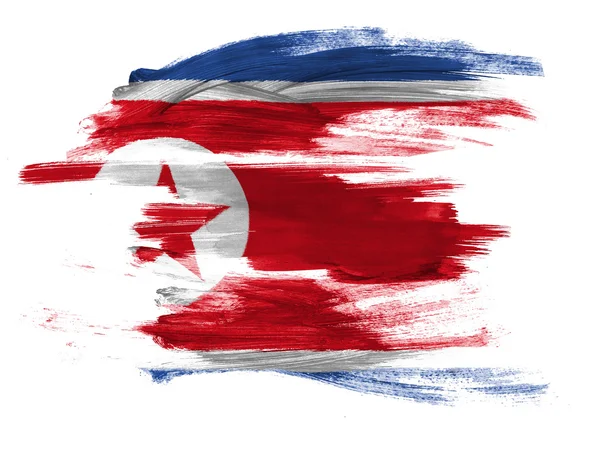 The North Korea flag — Stock Photo, Image