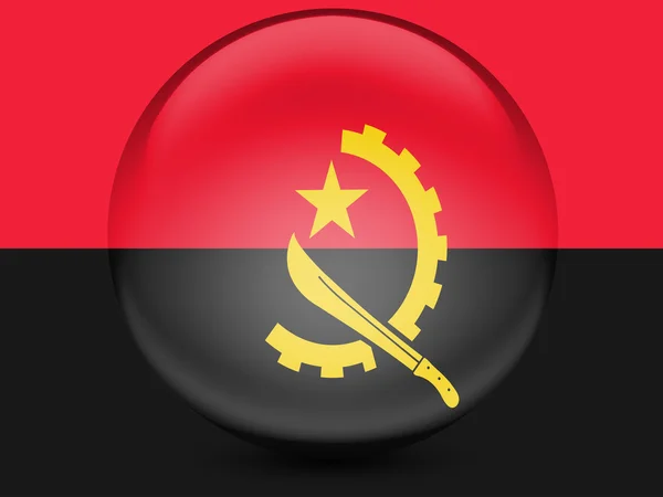 Angola. Flaga Angoli — Zdjęcie stockowe