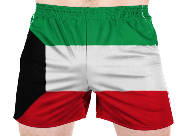 Die kuwaitische Flagge — Stockfoto