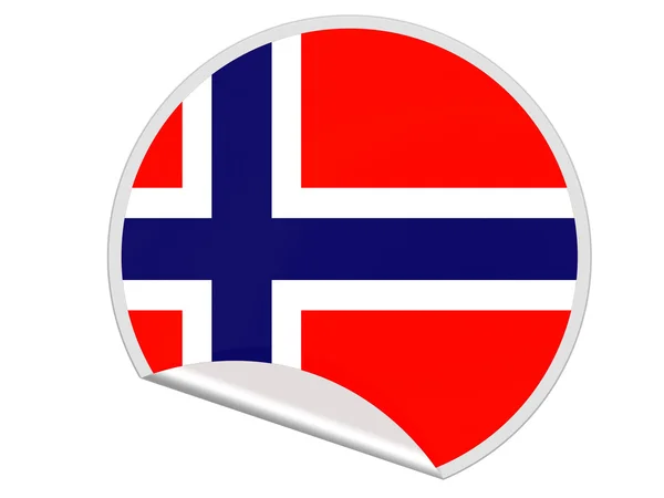 A bandeira norwegian — Fotografia de Stock