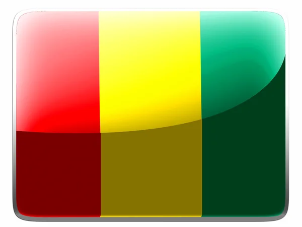 The Guinean flag — Stock Photo, Image