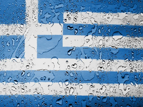 La bandera griega — Foto de Stock