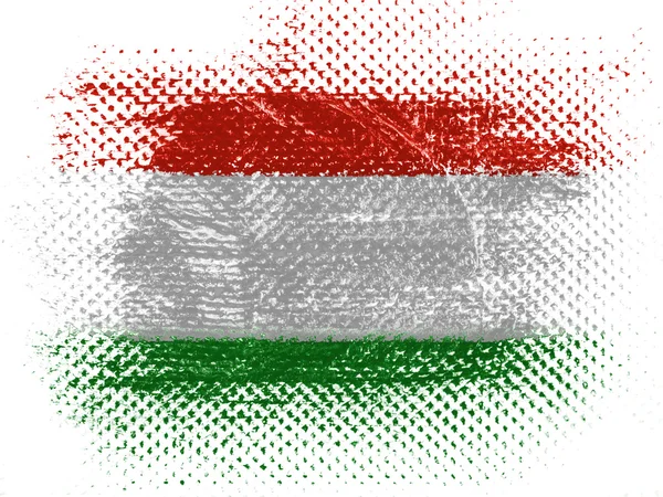 La bandera húngara — Foto de Stock