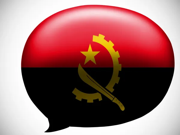 安哥拉。安哥拉国旗 — 图库照片