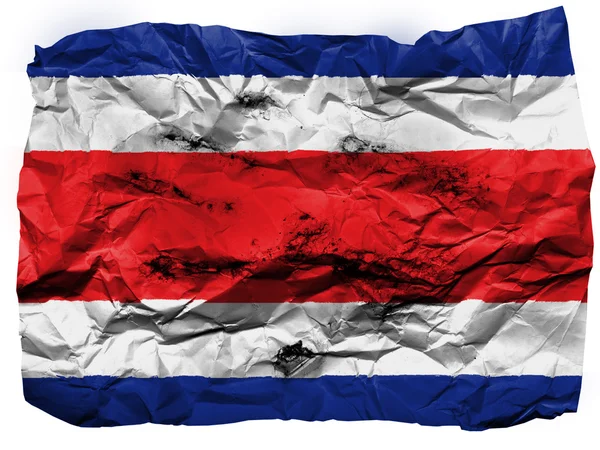 Kostarická vlajka — Stock fotografie