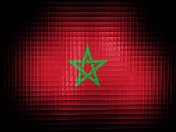 La bandera marroquí — Foto de Stock