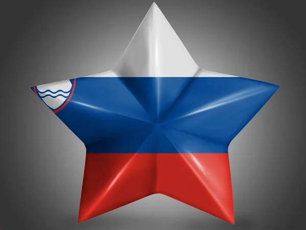 Le drapeau slovène — Photo