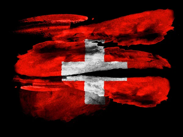 La bandera suiza — Foto de Stock