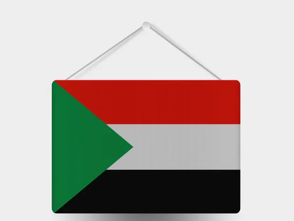 Flaggan sudan — Stockfoto