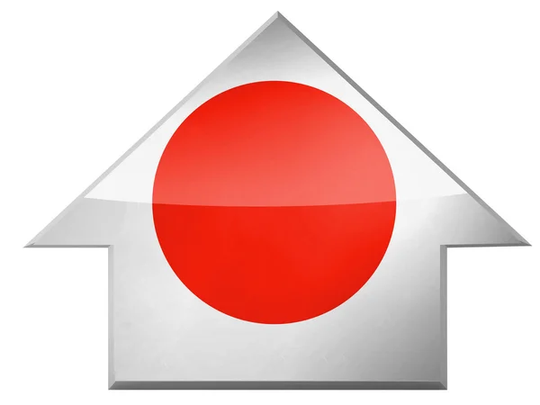 The Japan flag — Stock Photo, Image